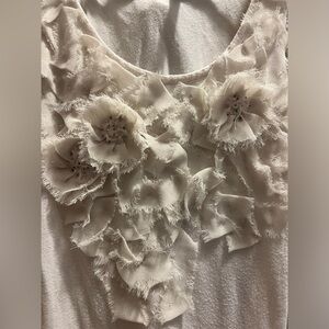 White floral camisole